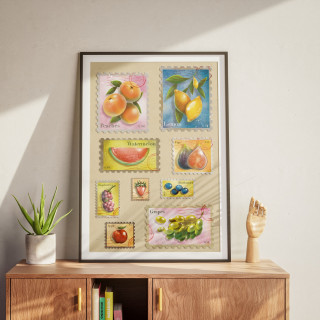 Fruit Postage Stamps