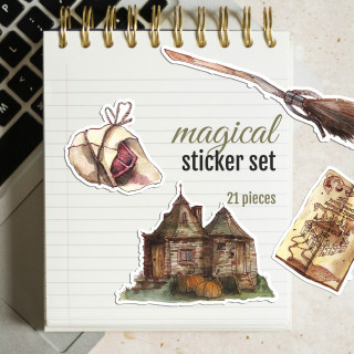 Magiczny zestaw naklejek (21 sztuk)