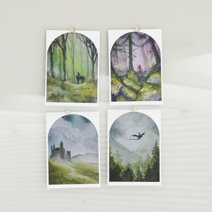 Medieval Collection Postcards