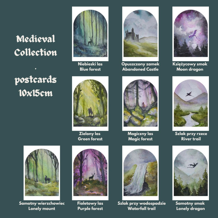 Pocztówki Medieval Collection