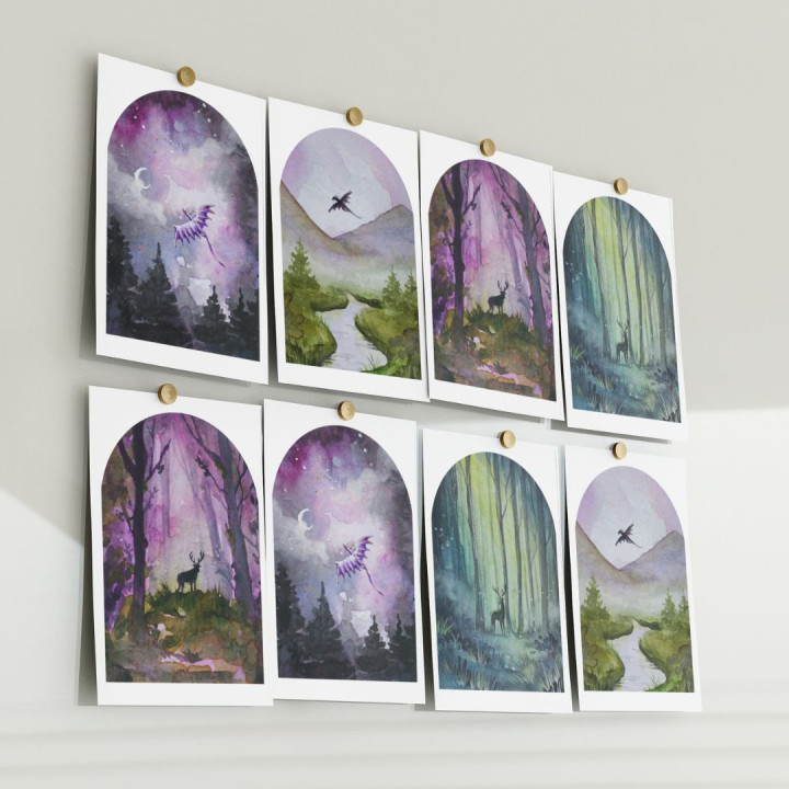 Medieval Collection Postcards